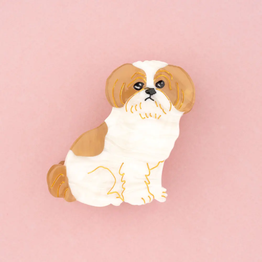 法國 Coucou Suzette 髮爪夾/ 西施犬