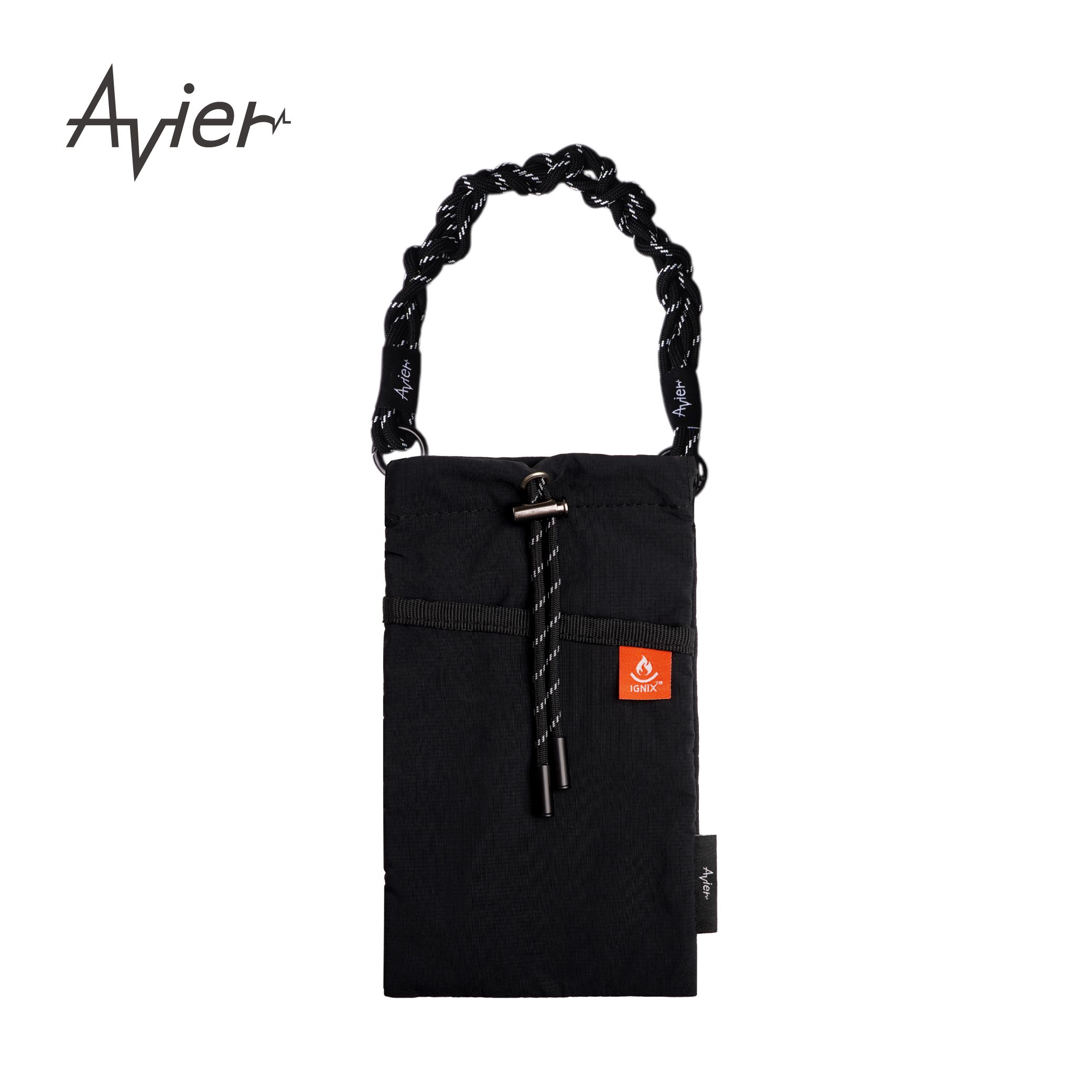 Avier防焰束口袋/ 暗影黑+黑