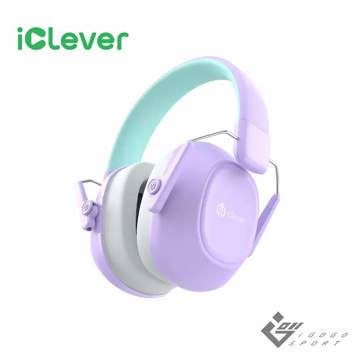 iClever EM01兒童降噪耳罩/ 紫色