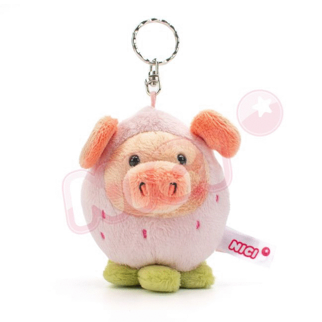 冬季新登場✦【誠品獨家】NICI草莓小豬威比鑰匙圈