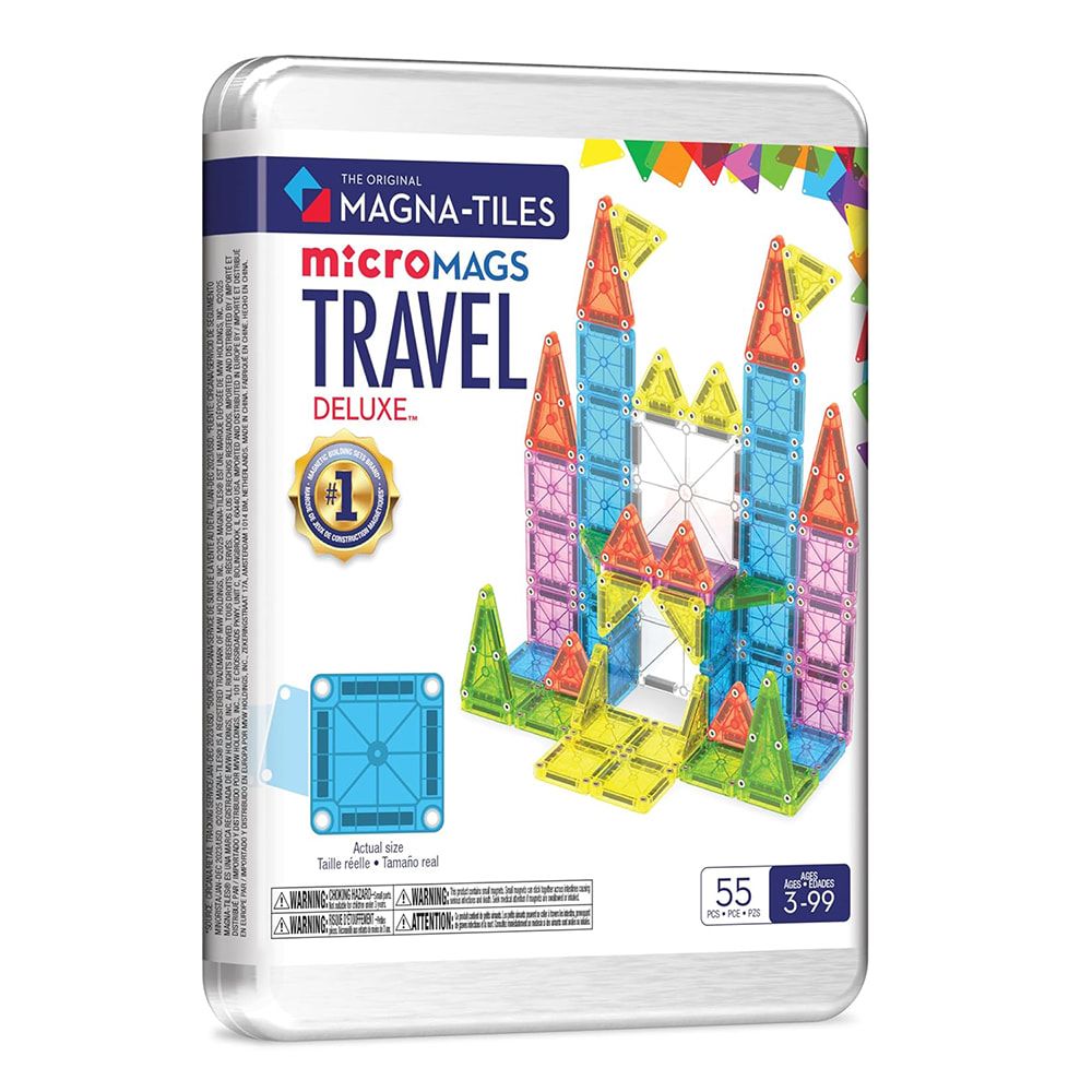 Magna-Tiles® microMAGS磁力片/ 迷你磁力積木-55片豪華旅行套組