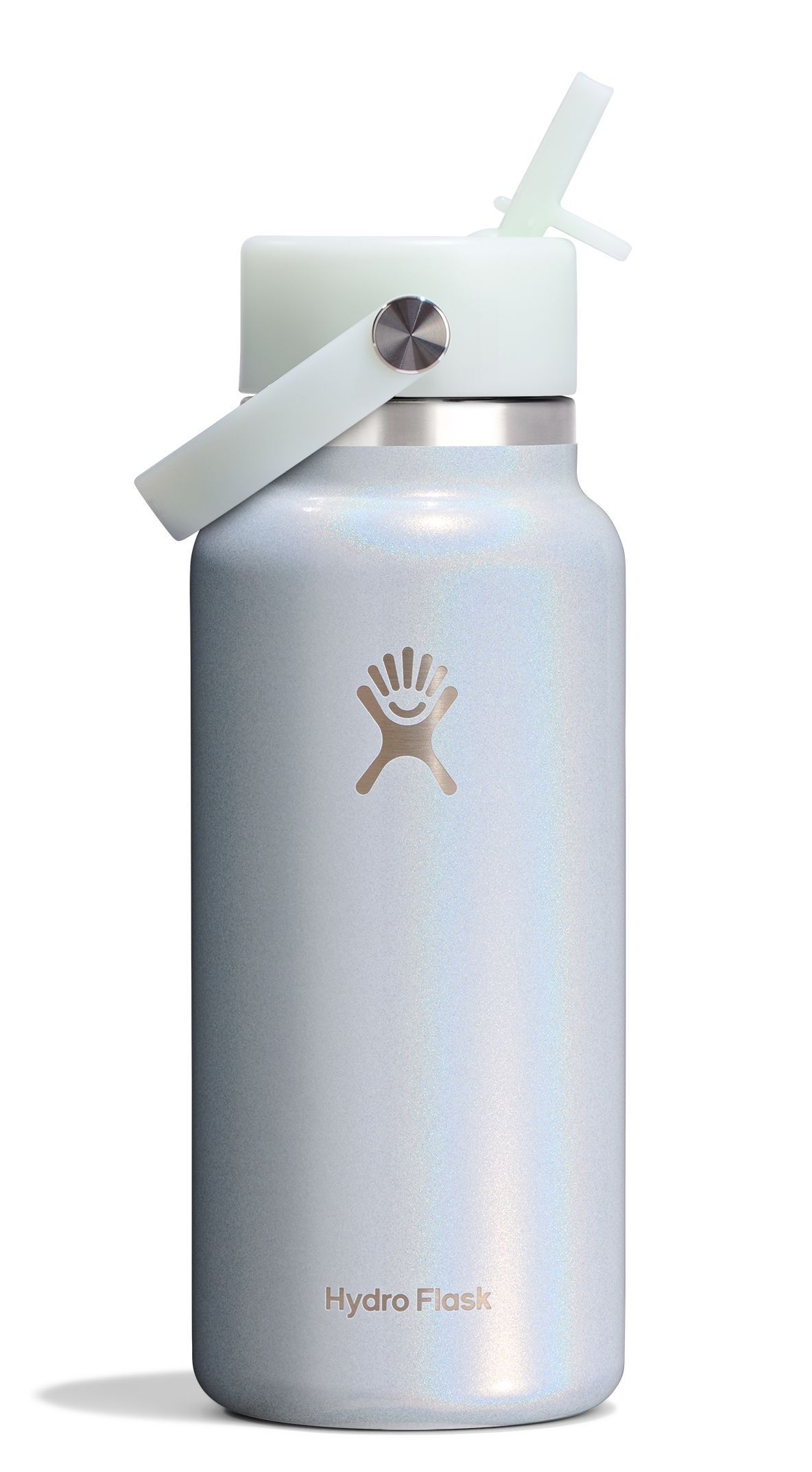 Hydro Flask Glimmer 32oz寬口吸管保溫鋼瓶/ 雪藍