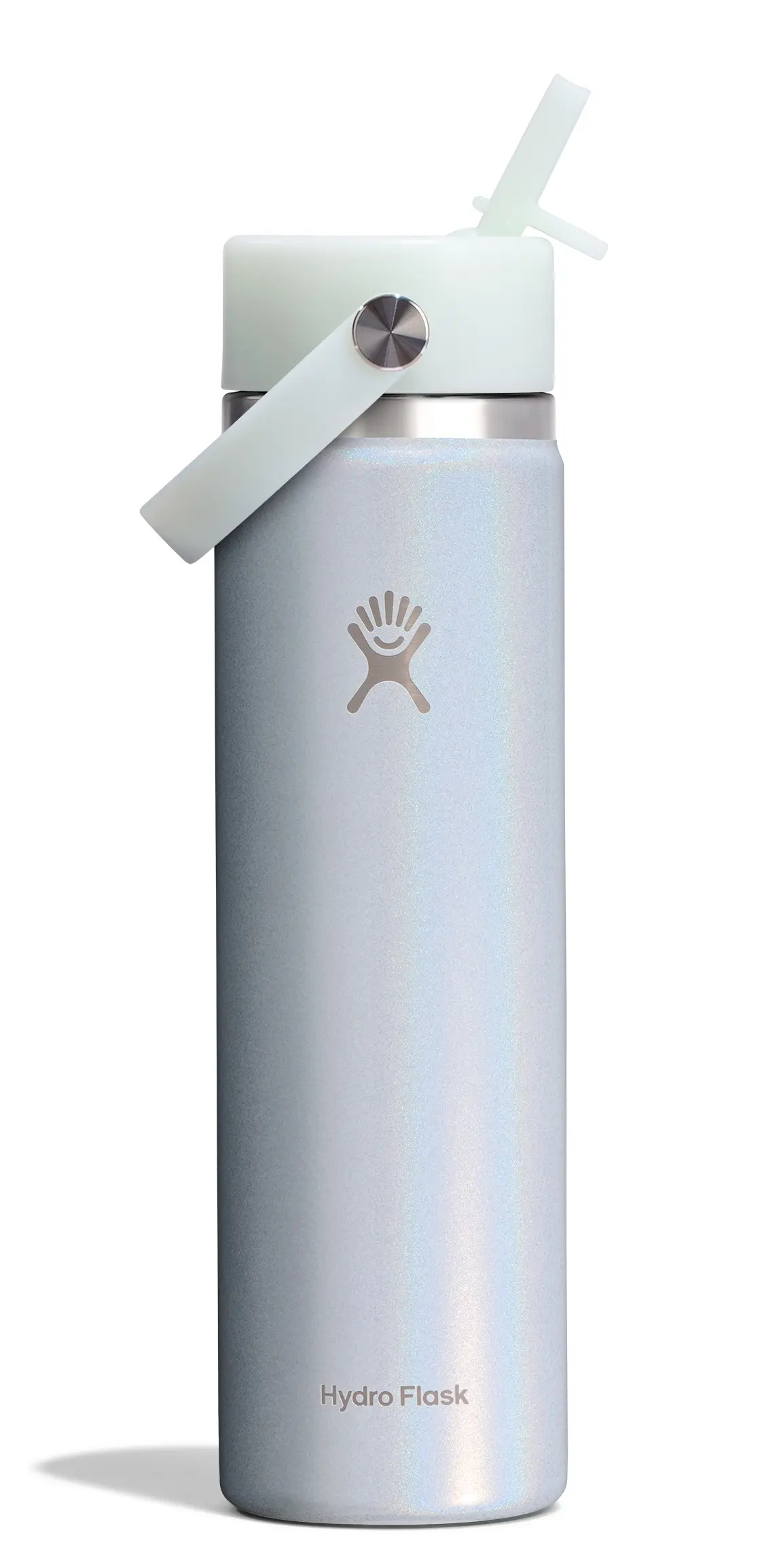 Hydro Flask Glimmer 24oz寬口吸管保溫鋼瓶/ 雪藍