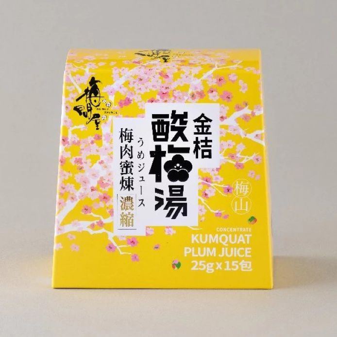 梅問屋梅山濃縮金桔酸梅湯隨身包/ 25g/ 15入/ 盒裝