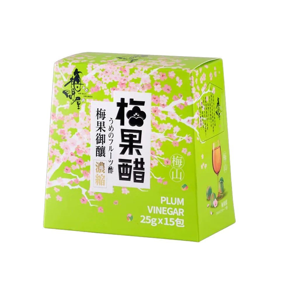 梅問屋梅山濃縮梅果醋隨身包/ 25g/ 15入/ 盒裝