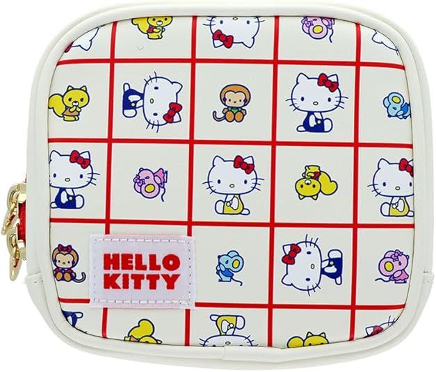 日本 sun-star 三麗鷗 Sanrio Characters 方型收納包/ 復古/ Hello Kitty