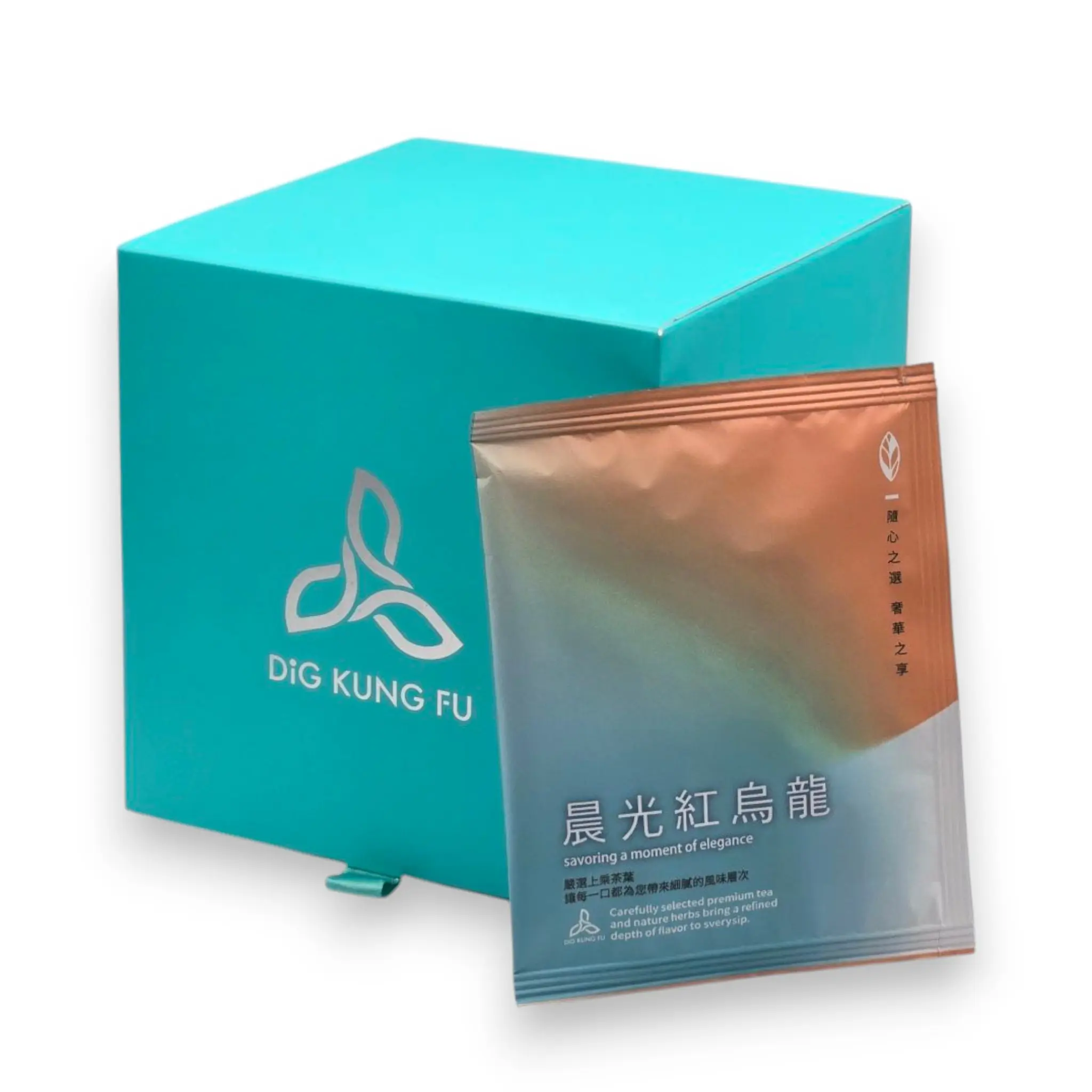入口溫潤★DIG KUNG FU晨光紅烏龍立體茶包禮盒