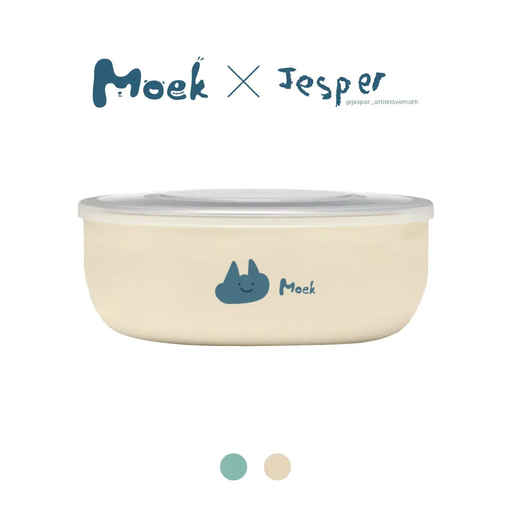 Jesper抗菌可微波甜甜圈小粥碗/ 象牙白