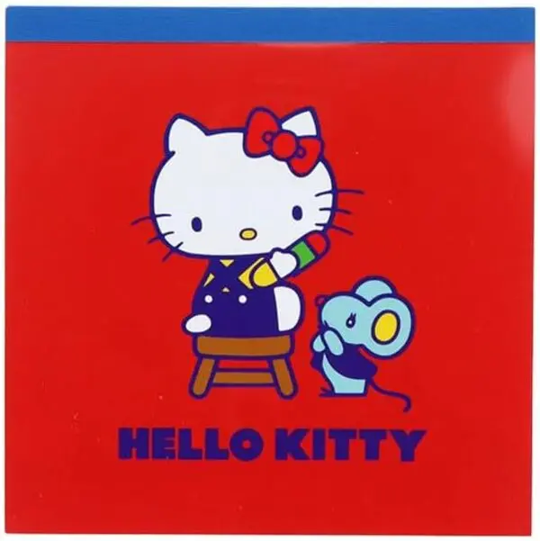 日本 sun-star 三麗鷗 Sanrio Characters 方型便條紙本/ 復古/ Hello Kitty
