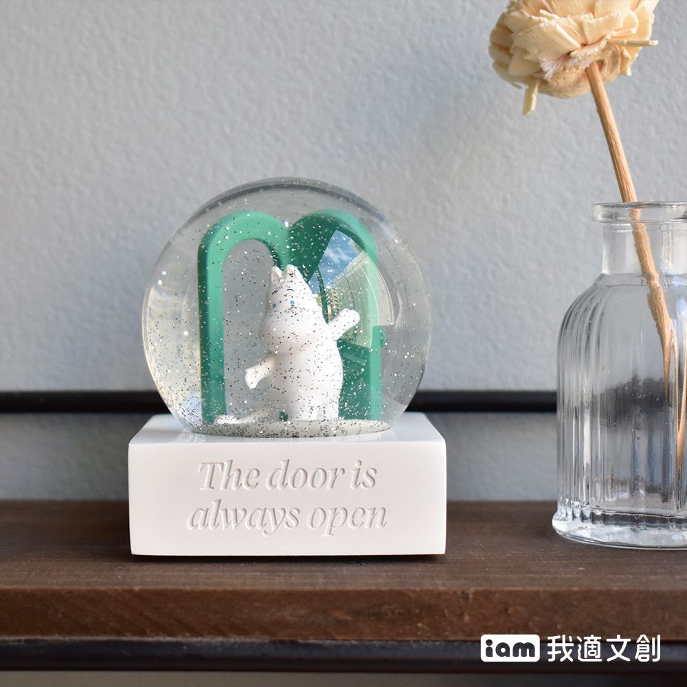 iam我適文創 MOOMIN 80週年 紀念玻璃水晶球