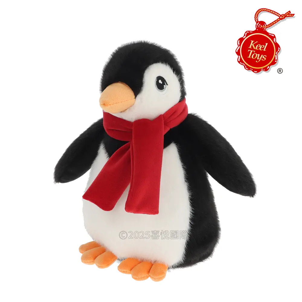 Keel Toys聖誕企鵝/ 25cm