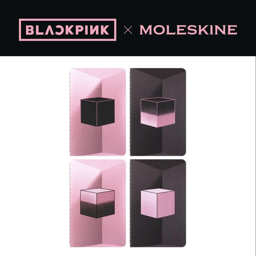 MOLESKINE x BLACKPINK限量輕便口袋型筆記本/ 一套四本