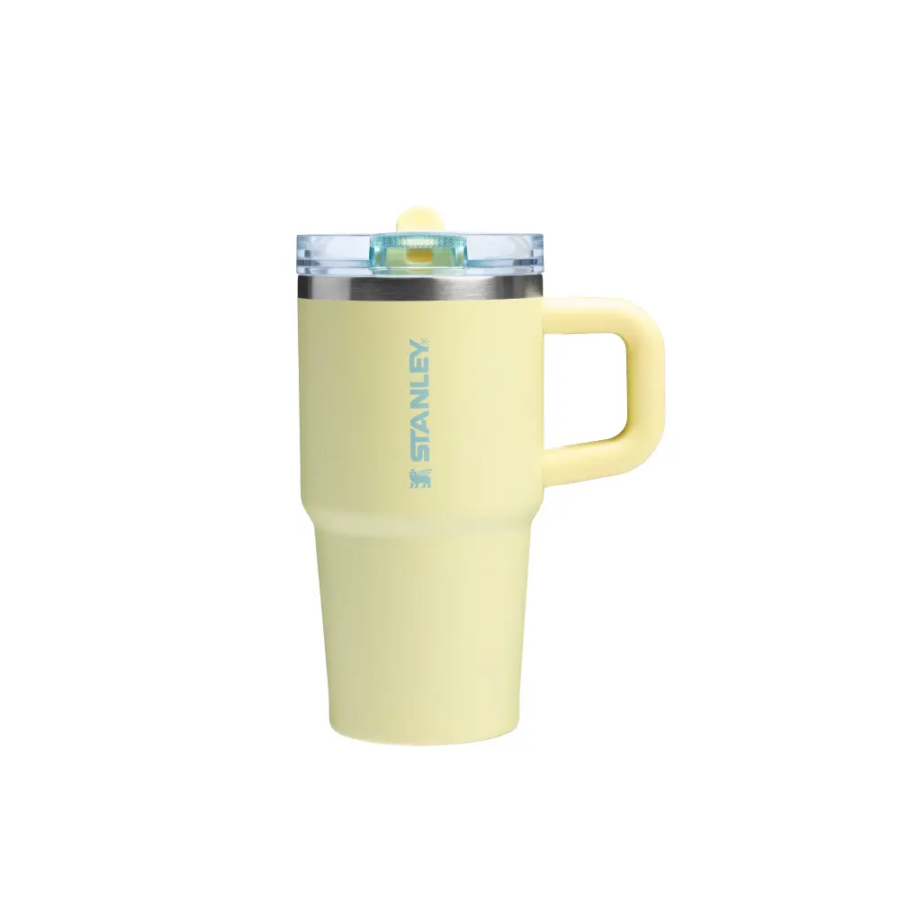 STANLEY防漏吸管隨手杯/ 0.59L/ 萊姆黃