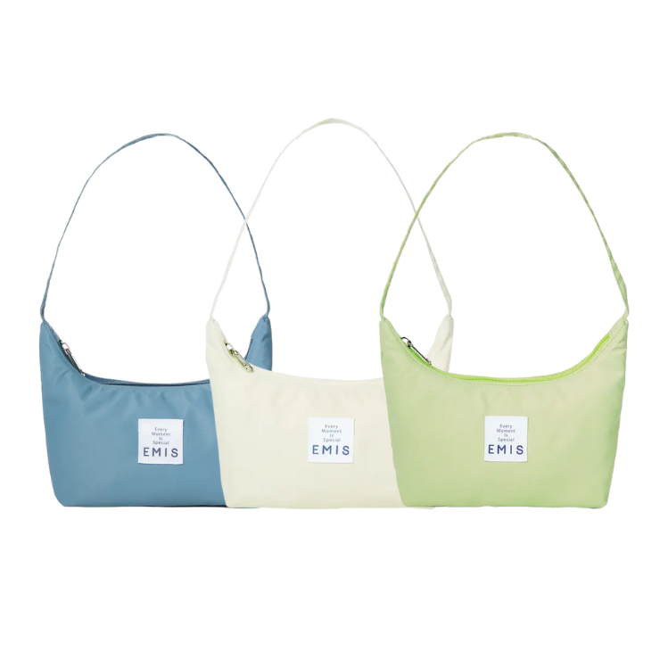 emis HOBO BAG-經典帆布月牙包/ 藍色