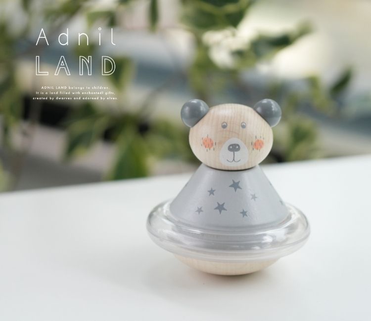 【日本Adnil LAND】可愛動物不倒翁安撫玩具 - 療癒熊熊