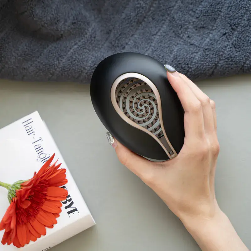 Uffy無非遠紅外線打結掰掰梳/ 玄黑