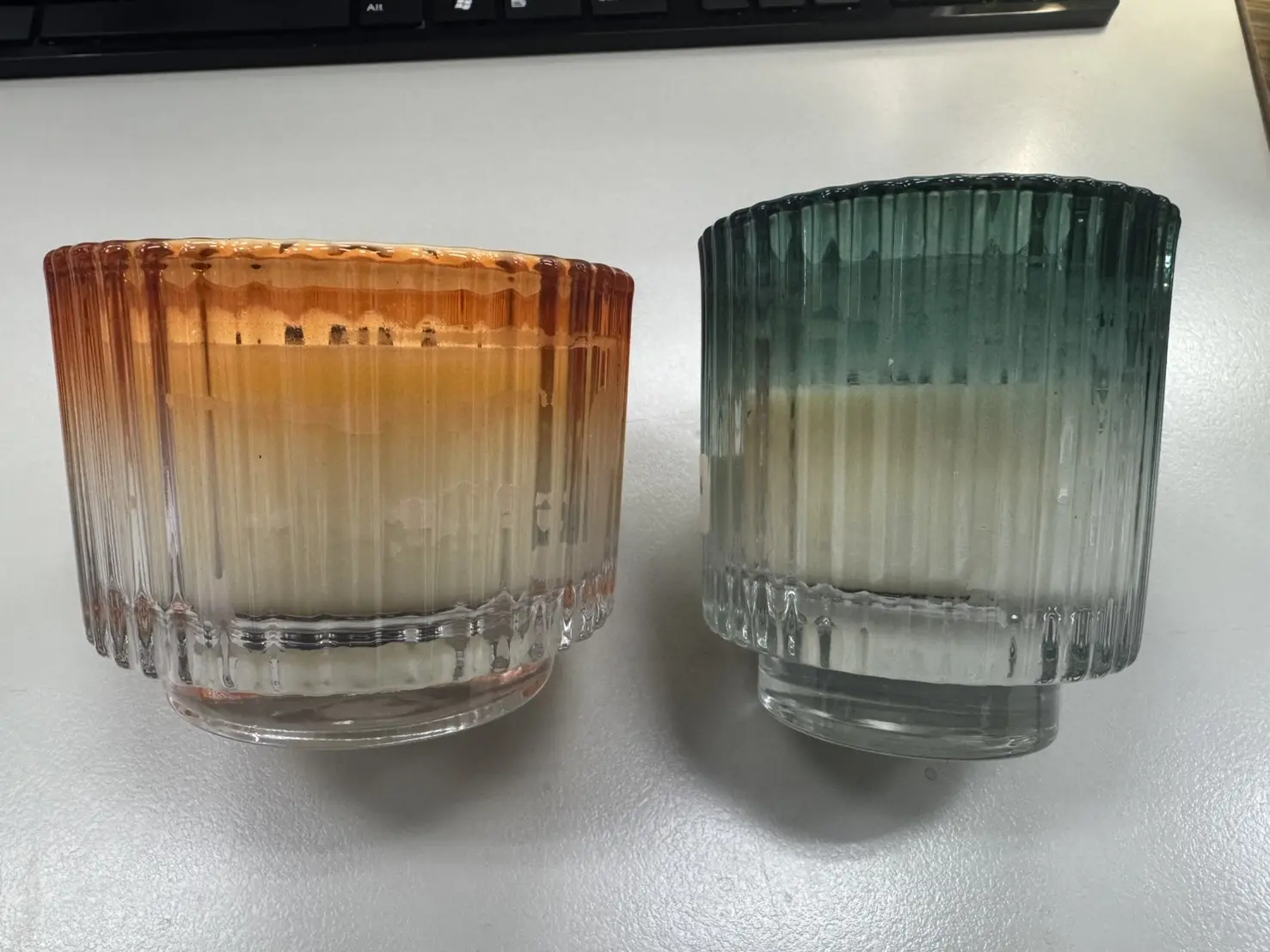 Gdesign彩色漸層玻璃香氛蠟燭/ 青檸羅勒與柑橘/ 180g/ L
