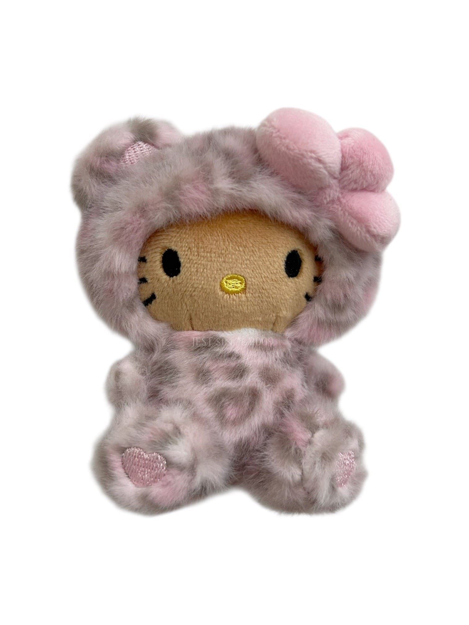 Hello Kitty x GLOBAL WORK 日本限定 隱藏聯名款吊飾(595367/粉/豹紋/毛毛/黑皮/鑰匙圈/包掛/掛件/平行輸入)