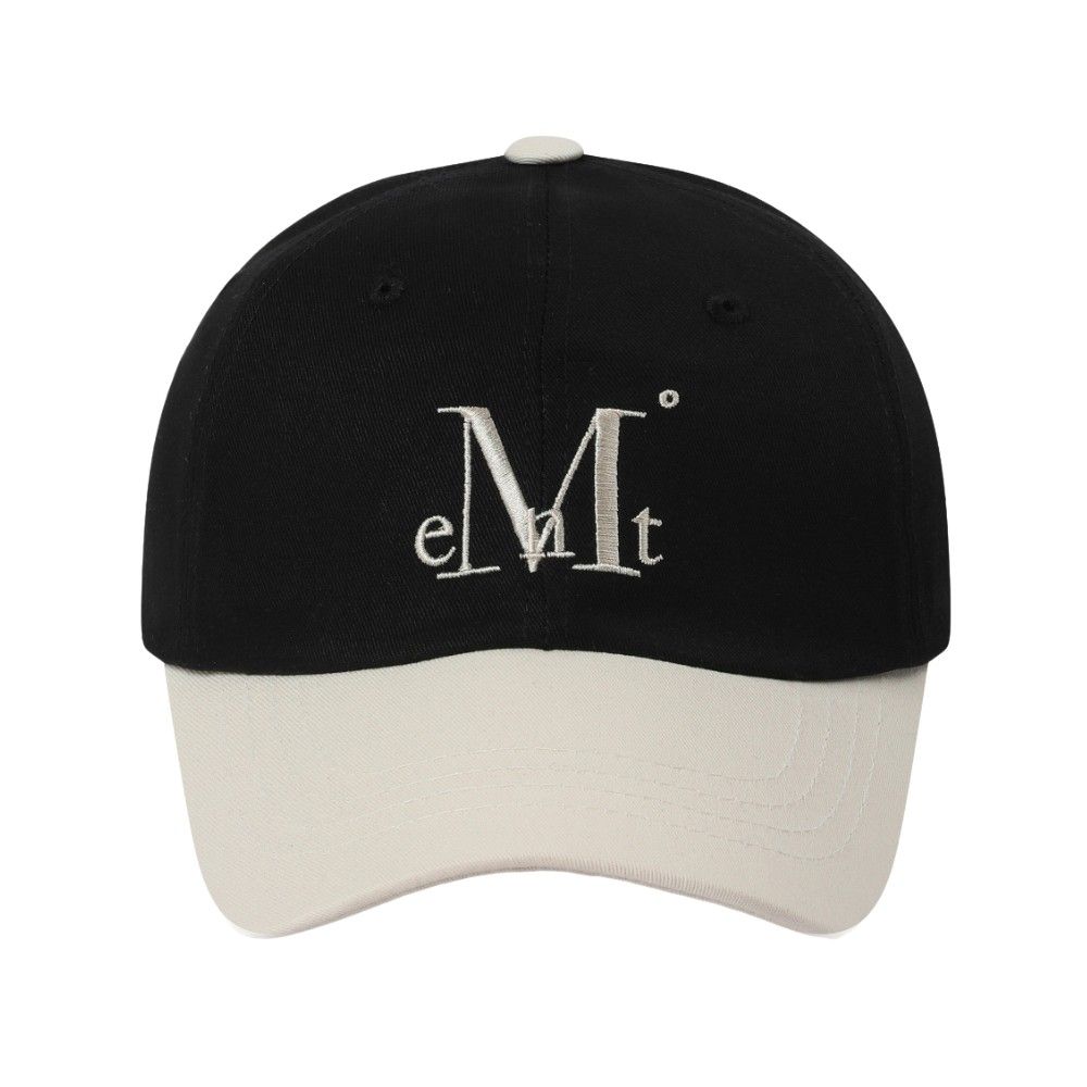 韓國 MUCENT SIGNATURE TWO TONE BALL CAP 韓國製 經典雙色拼接棒球帽 黑色×香草 Black-vanilla