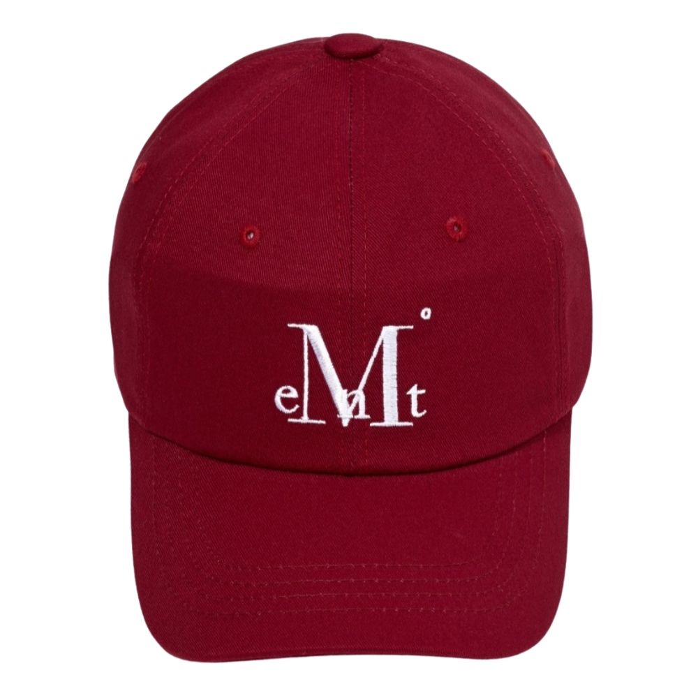 韓國 MUCENT SIGNATURE BALL CAP 經典素色百搭棒球帽 酒紅Burgundy