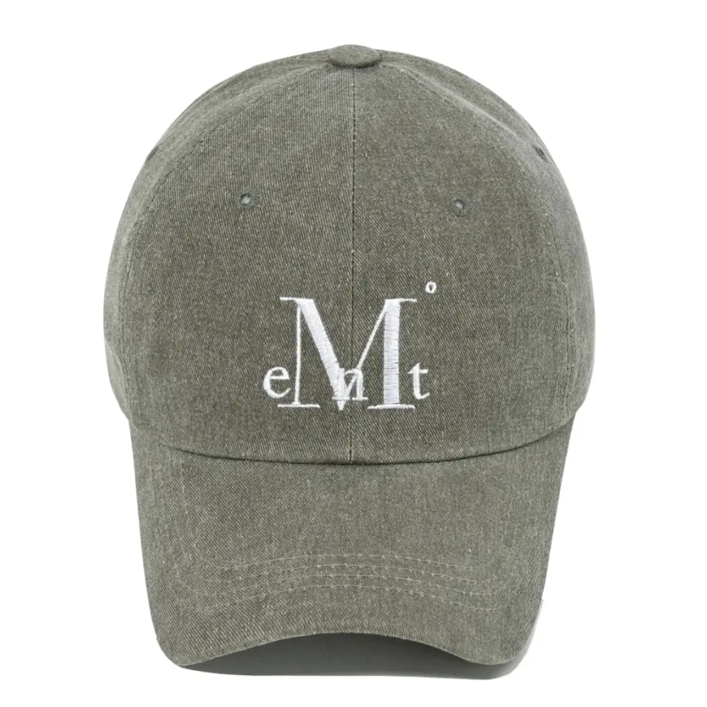 韓國 MUCENT SIGNATURE BALL CAP 經典素色百搭棒球帽 水洗卡其Dyeing khaki