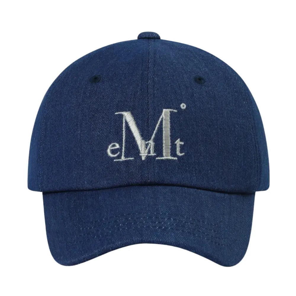 韓國 MUCENT SIGNATURE BALL CAP 經典素色百搭棒球帽 深丹寧藍Mid Denim
