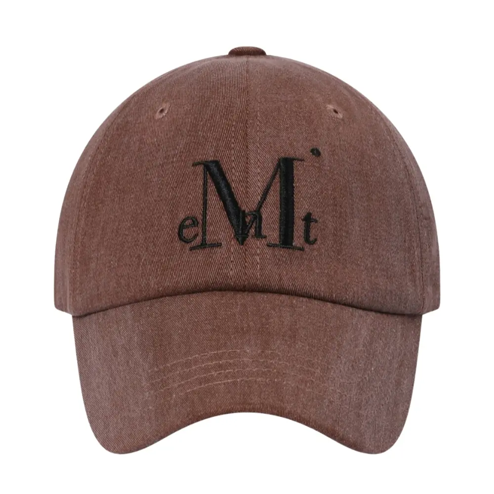 韓國 MUCENT SIGNATURE BALL CAP 經典素色百搭棒球帽 洗舊磚紅Brick Washing