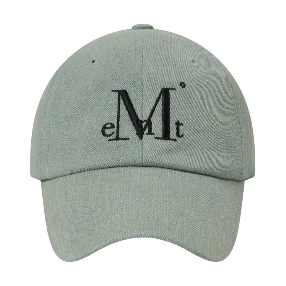 韓國 MUCENT SIGNATURE BALL CAP 經典素色百搭棒球帽 洗舊綠色Tin Washing Denim