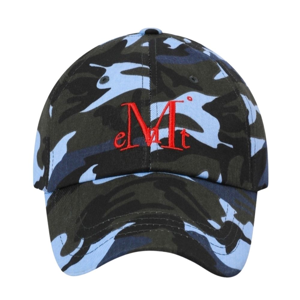 韓國 MUCENT SIGNATURE BALL CAP 經典素色百搭棒球帽 藍迷彩Blue Camo