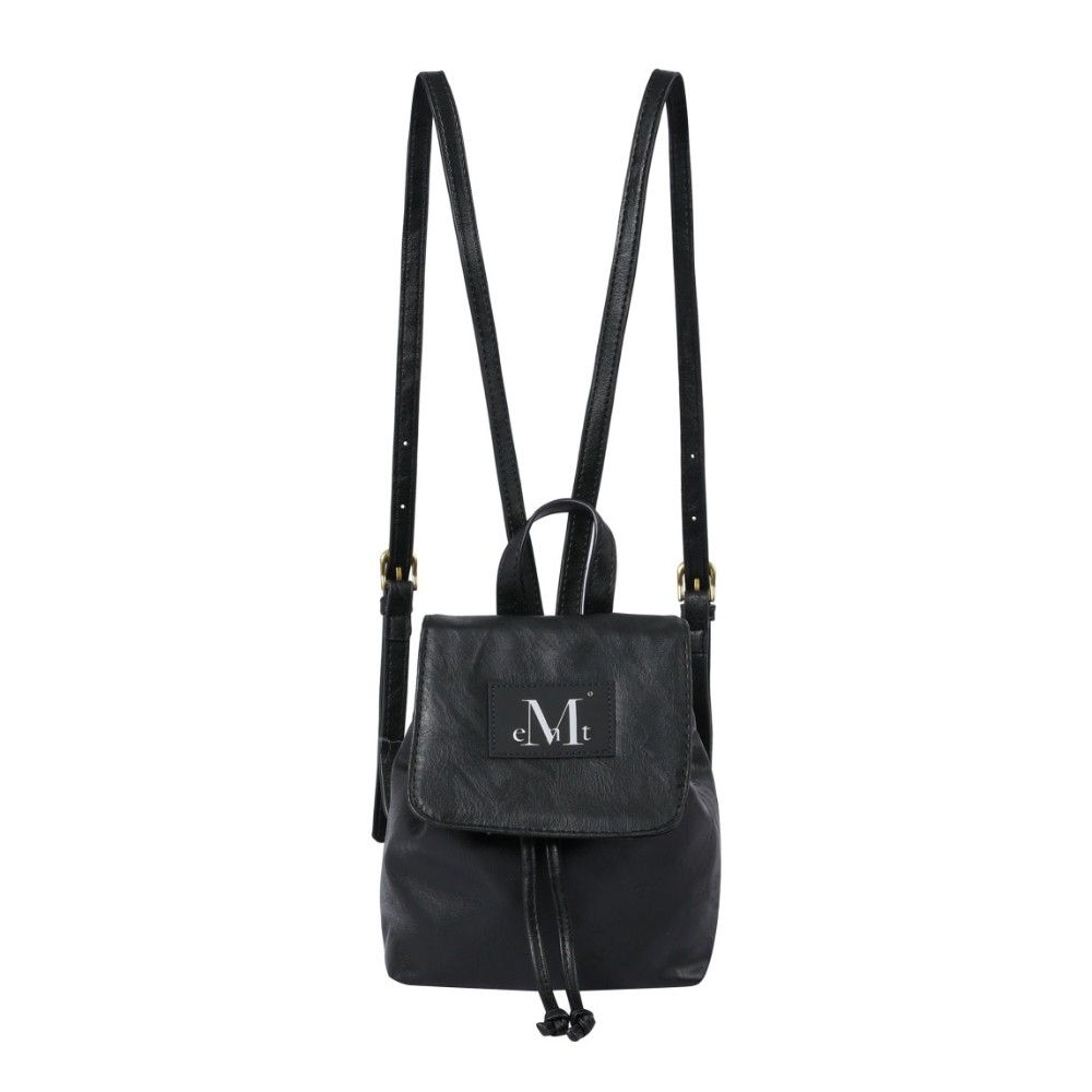 韓國 MUCENT VENEU VINTAGE LEATHER MINI BAG UNISEX 復古皮革迷你包 黑色Black