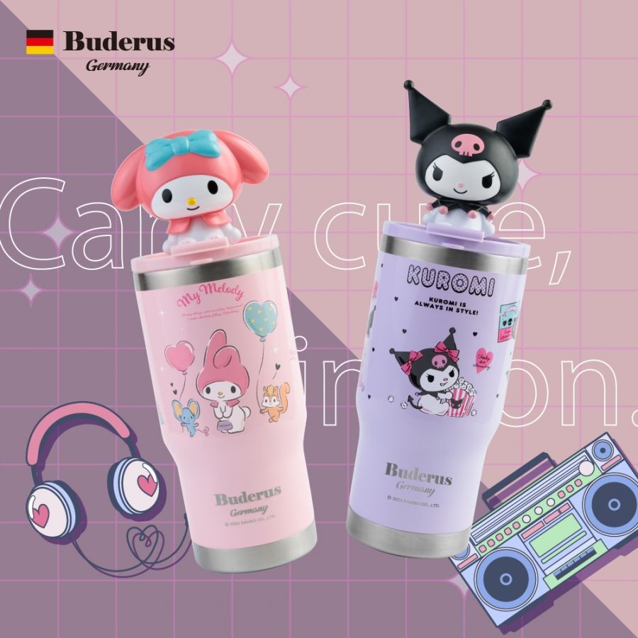 【德國Buderus】三麗鷗聯名款陶瓷冰霸杯 710ml -正版授權☆酷洛米+美樂蒂