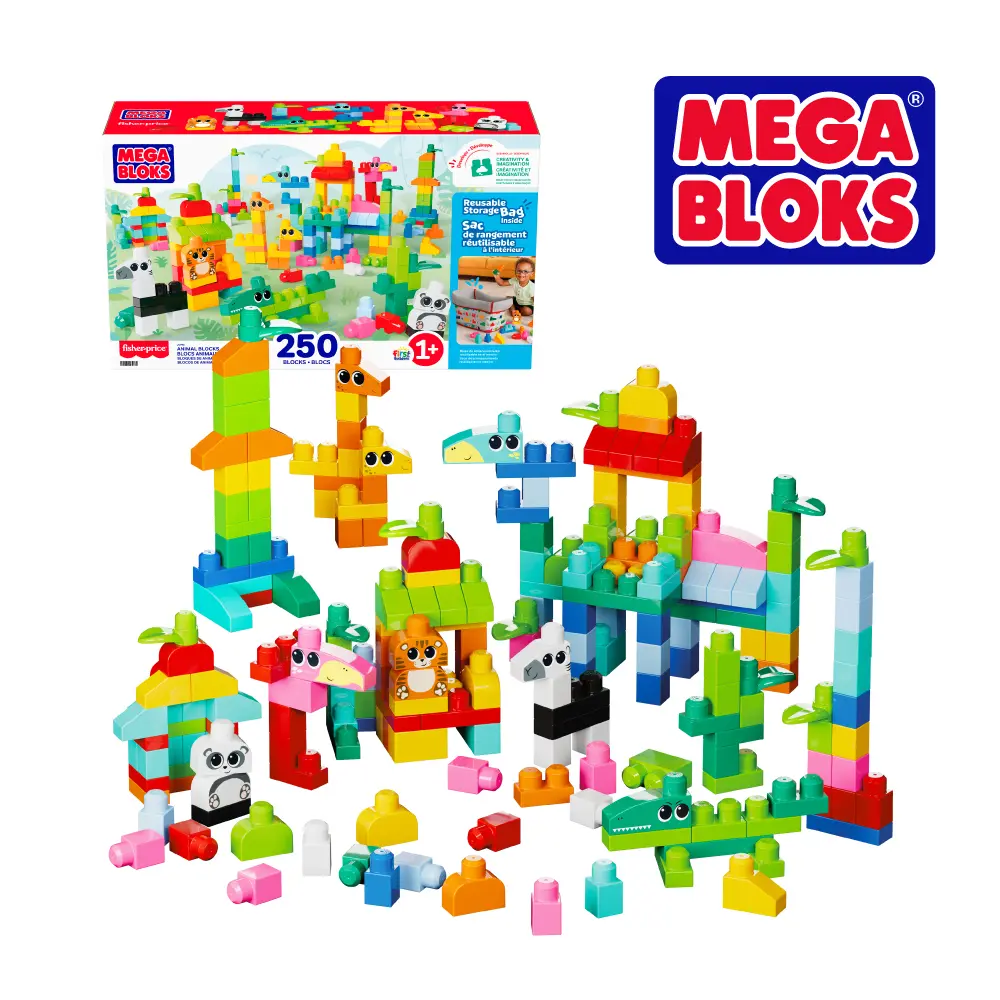 【Mega Bloks 美高積木】250片動物園積木組