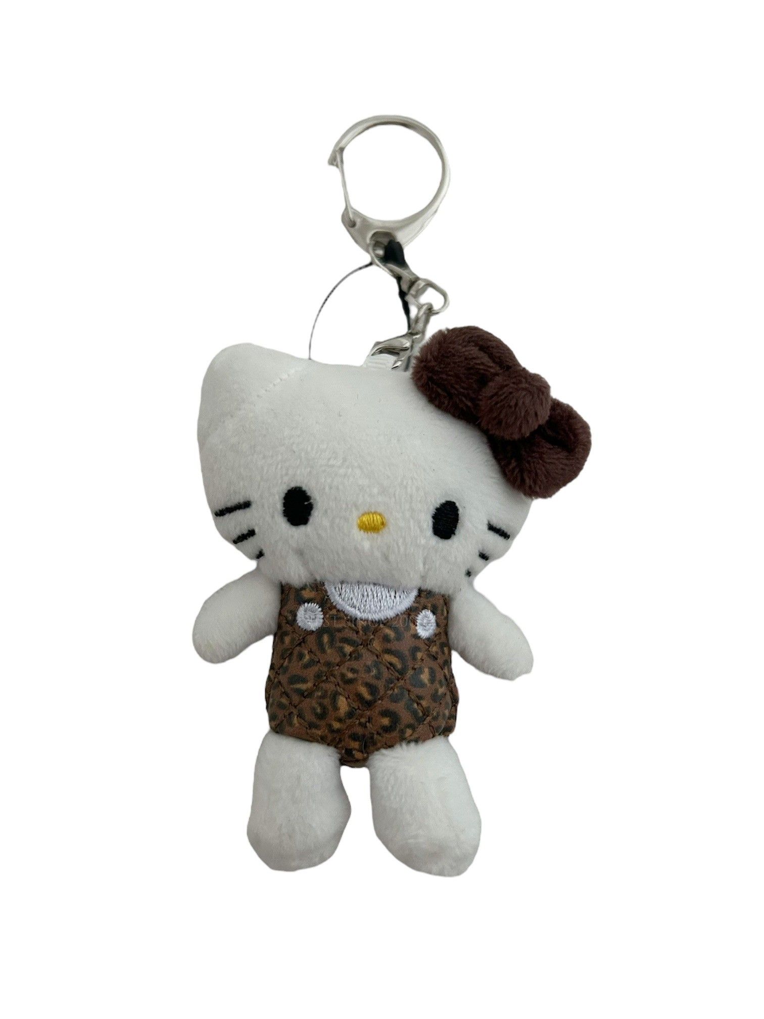 Hello Kitty x Me% 日本聯名限量款吊飾(578479/豹紋/棕/白/皮革/菱格紋/聯名/sanrio/平行輸入)