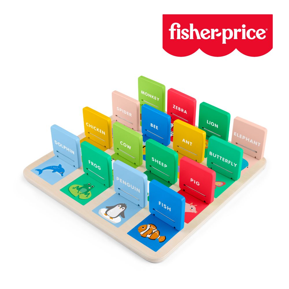 【Fisher price 費雪】木製翻翻樂