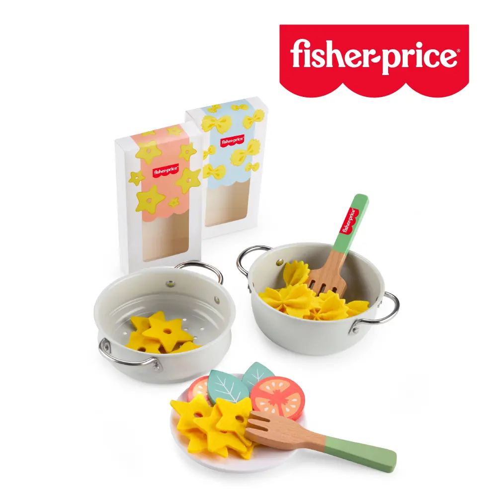 【Fisher price 費雪】木製義大利麵鍋廚組