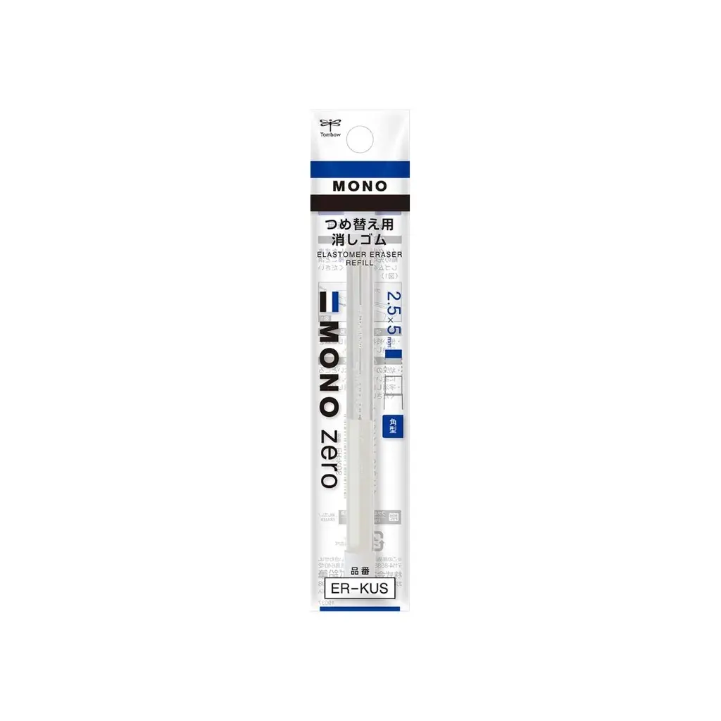TOMBOW MONO zero細字橡皮替蕊/ 角型/ 2入