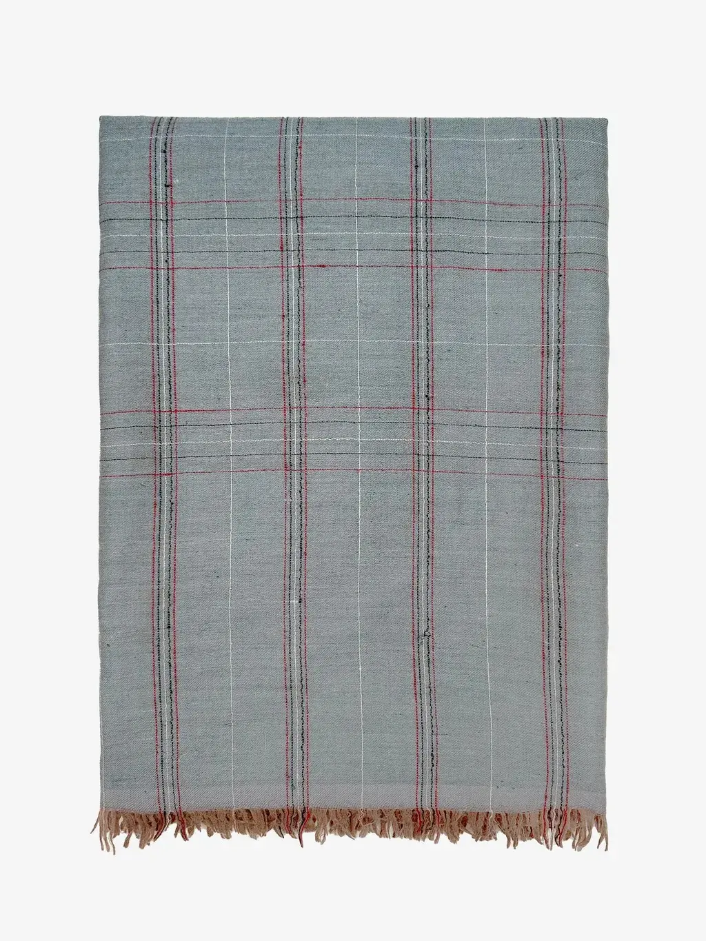 《Bala Shawls》Double Face Check Pashmina灰(綠)大格子雙面披肩