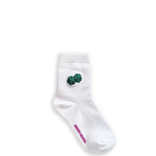 韓國 MSMR 短筒襪/ Dice Logo Low socks/ 白/ 禮物套組