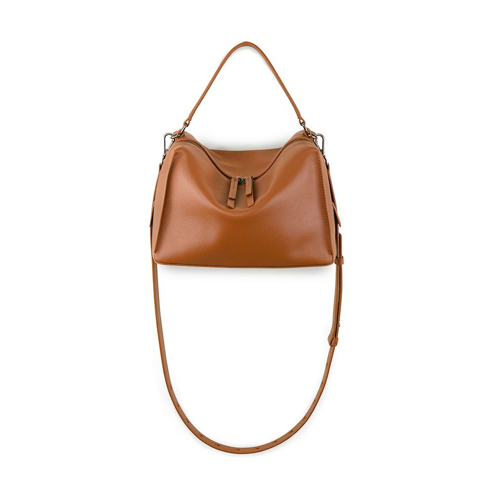 Darker Than Black Bags/ Valley Cube M Shoulder Bag 中型方型軟包/ 焦糖棕
