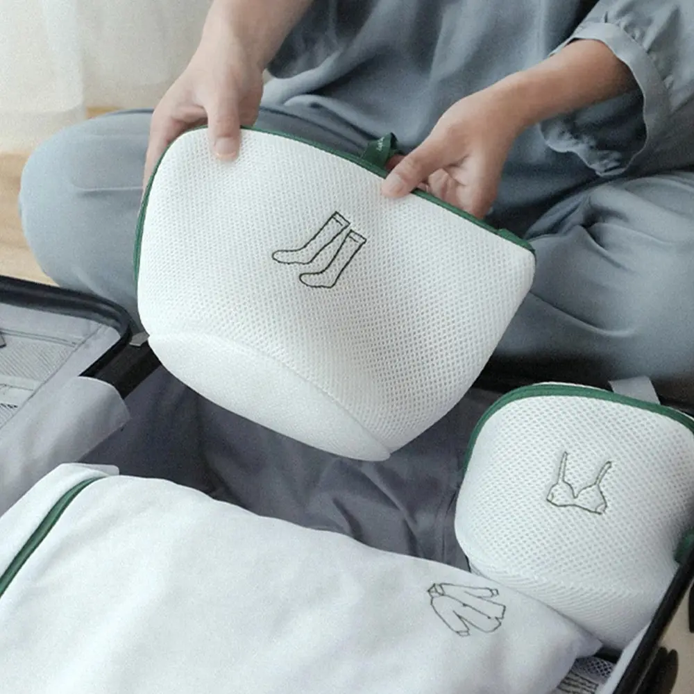 日本霜山 襪子專用防纏繞防勾絲洗衣袋(絲襪護洗袋)-3入