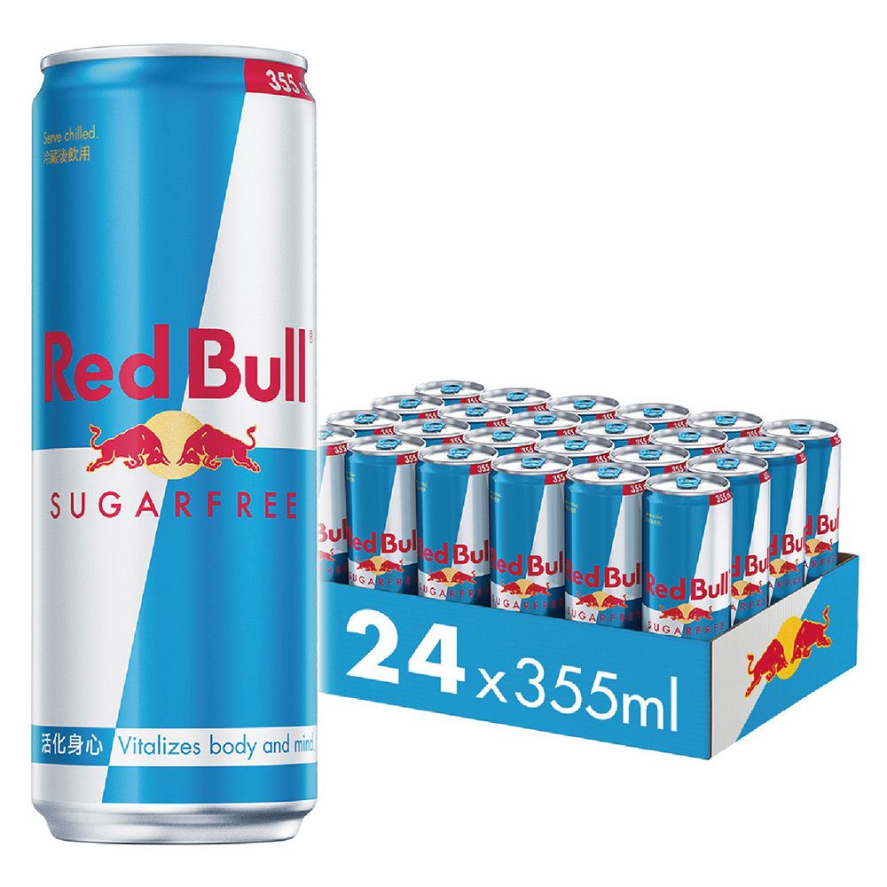 【Red Bull】紅牛無糖能量飲料(355mlx24罐/箱)