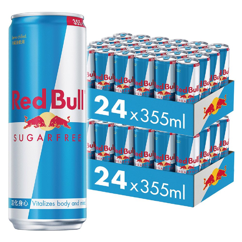 【Red Bull】紅牛無糖能量飲料x2箱(355mlx24罐/箱)