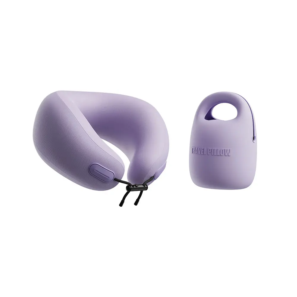 EVERY THINK 兒童專用捲捲U型頸枕/ 雅紫