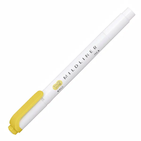 ZEBRA螢光筆/ WKT7-MGO/ 金/ 雙頭和風系