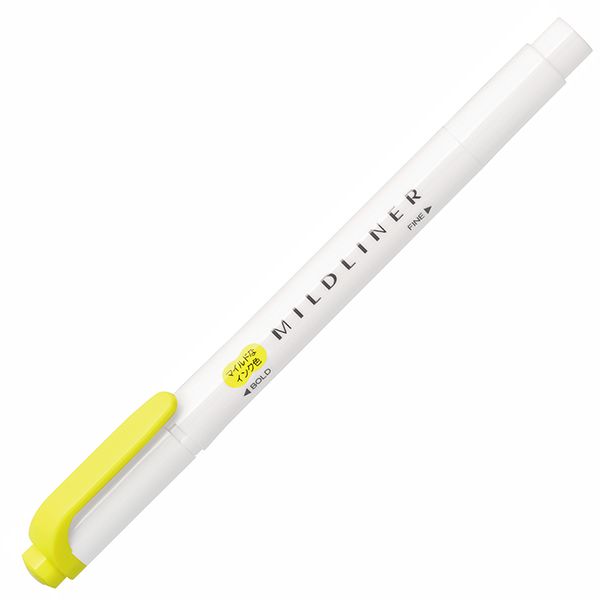 ZEBRA螢光筆/ WKT7-MLY/ 檸檬黃/ 雙頭親和系