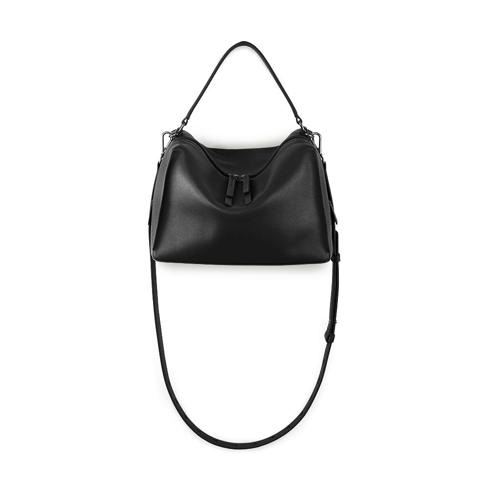 Darker Than Black Bags/ Valley Cube M Shoulder Bag 中型方型軟包/ 黑色