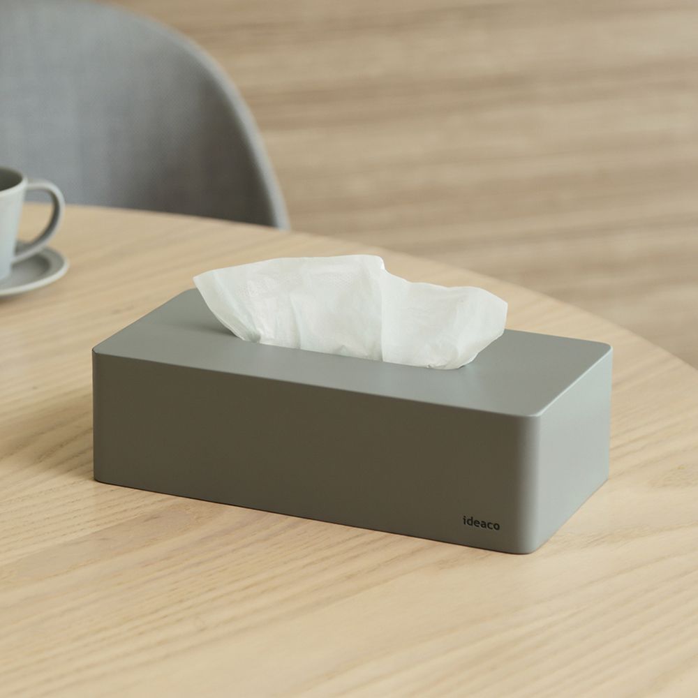 日本ideaco box grande 面紙盒-多色可選/ 岩灰