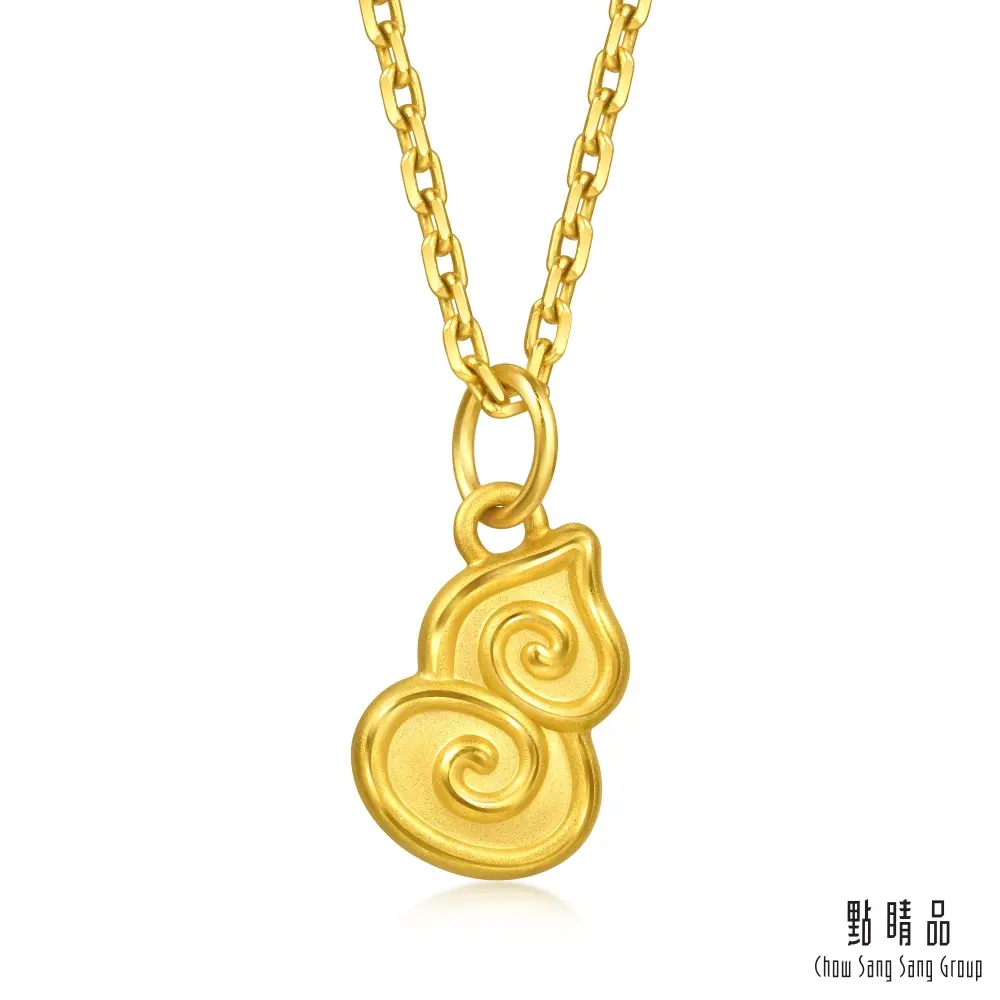點睛品 雲繞福祿 黃金吊墜_計價黃金