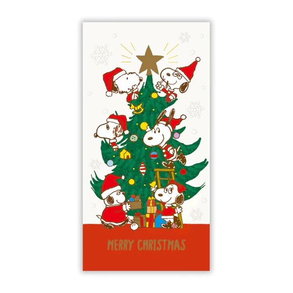 美國 Hallmark 聖誕紅包袋/ 史努比/ 兄弟聖誕樹 2