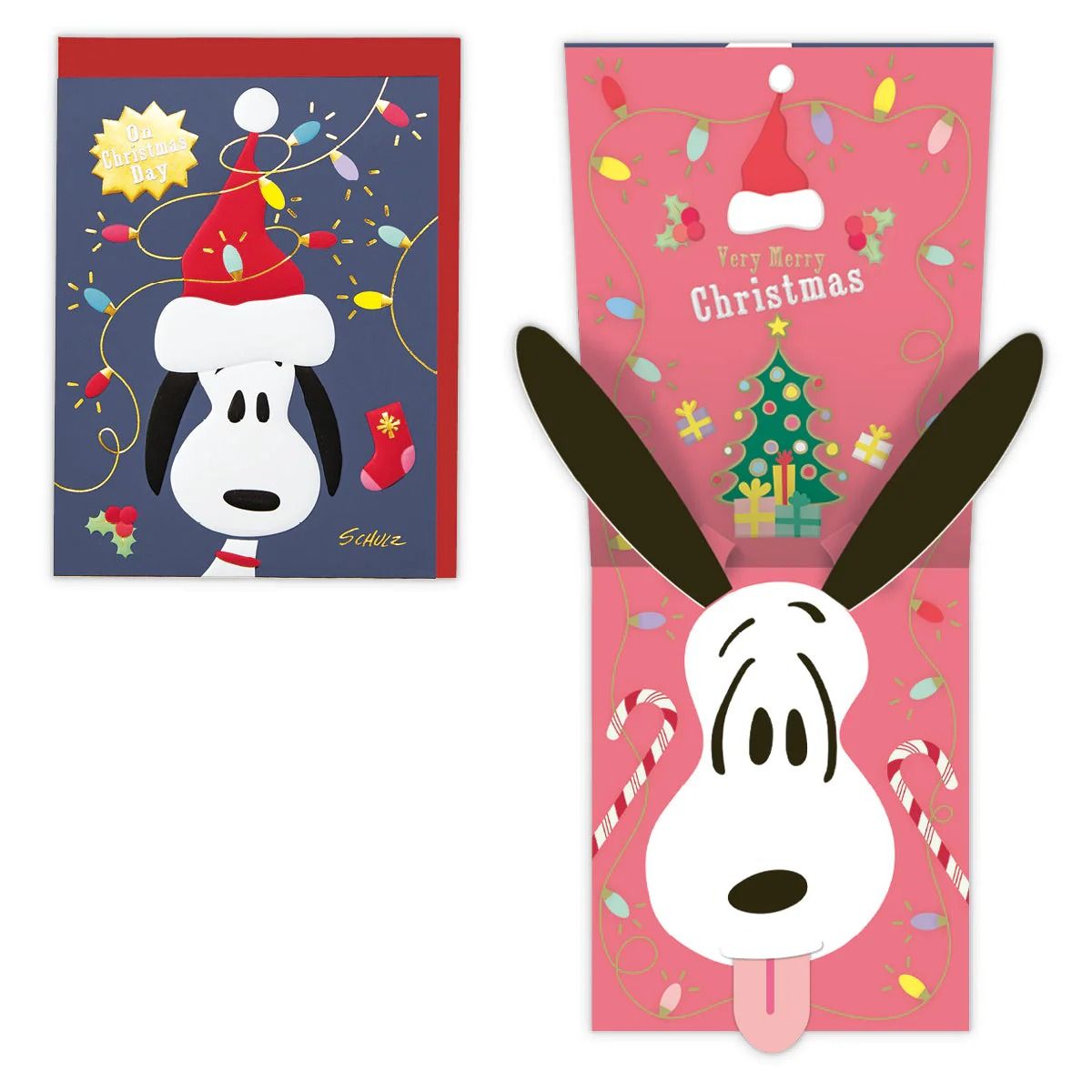 美國 Hallmark 聖誕卡/ 史努比/ 驚喜聖誕